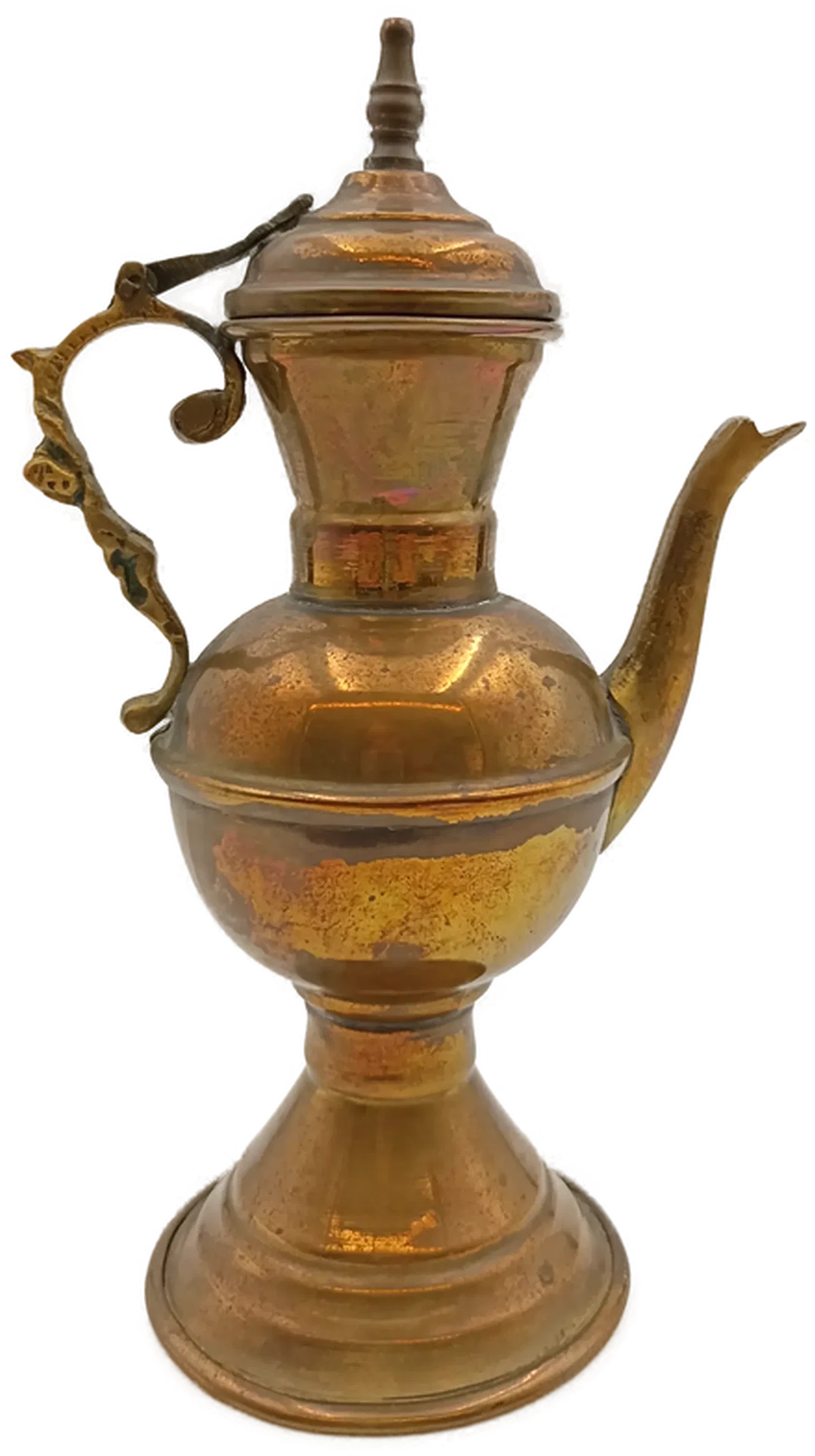 Orientalische Deko-Kanne – Vintage Kupferkanne mit Henkel und Deckel – Bild 4