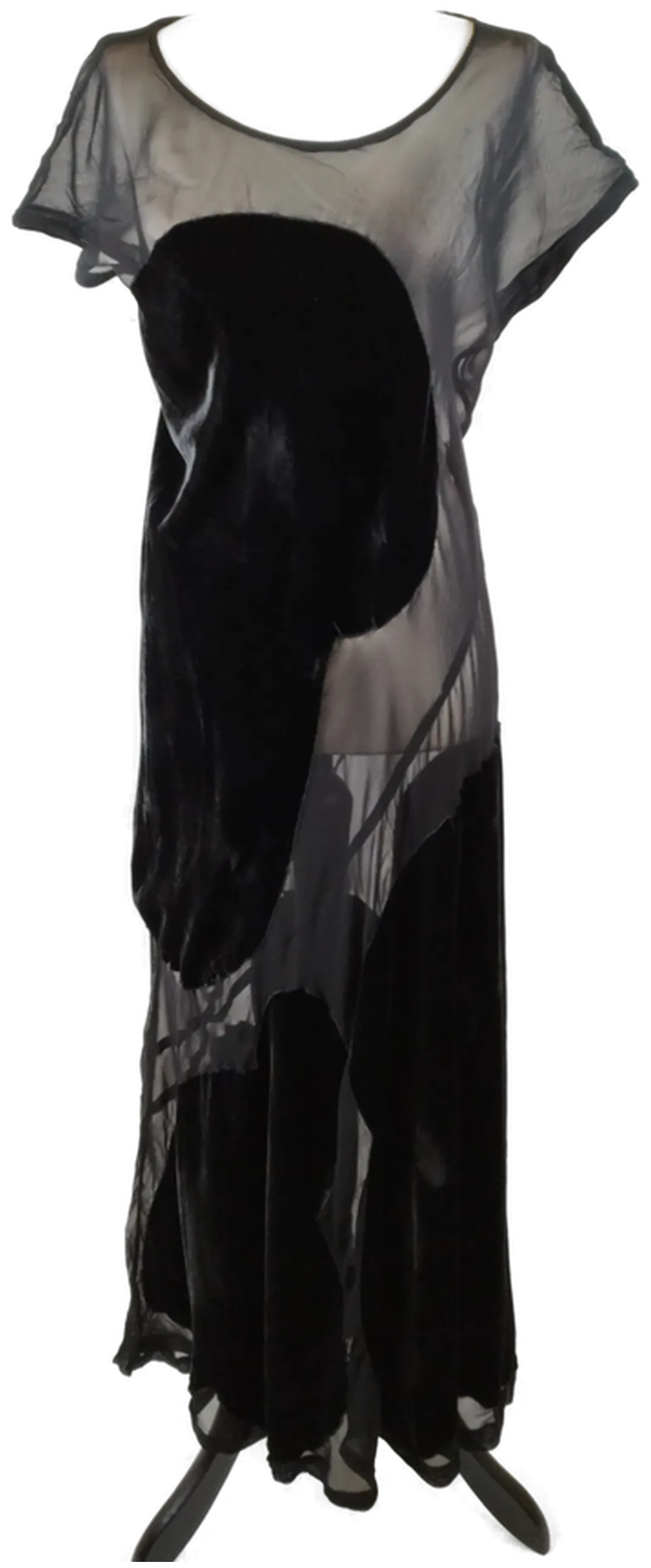 Comme des Garcons Maxikleid - Gr. M / 82% Viskose / 18% Seide - Bild 1