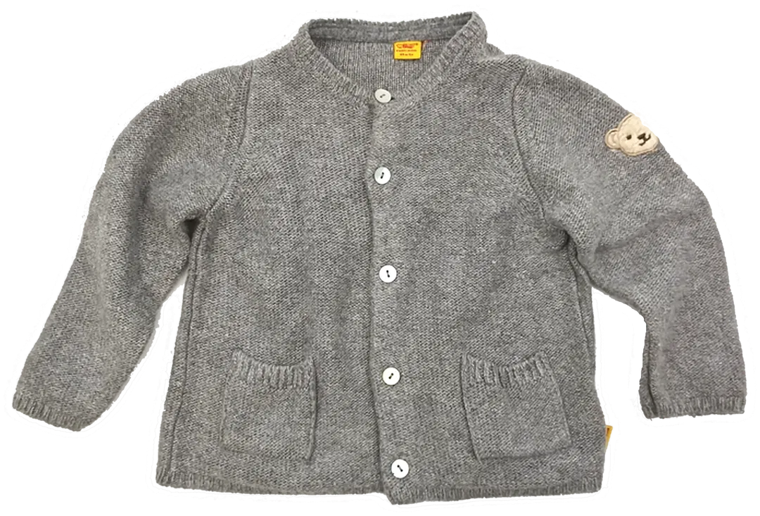 Steiff Baby Pullover grau Gr. 68 cm/6m - Bild 4