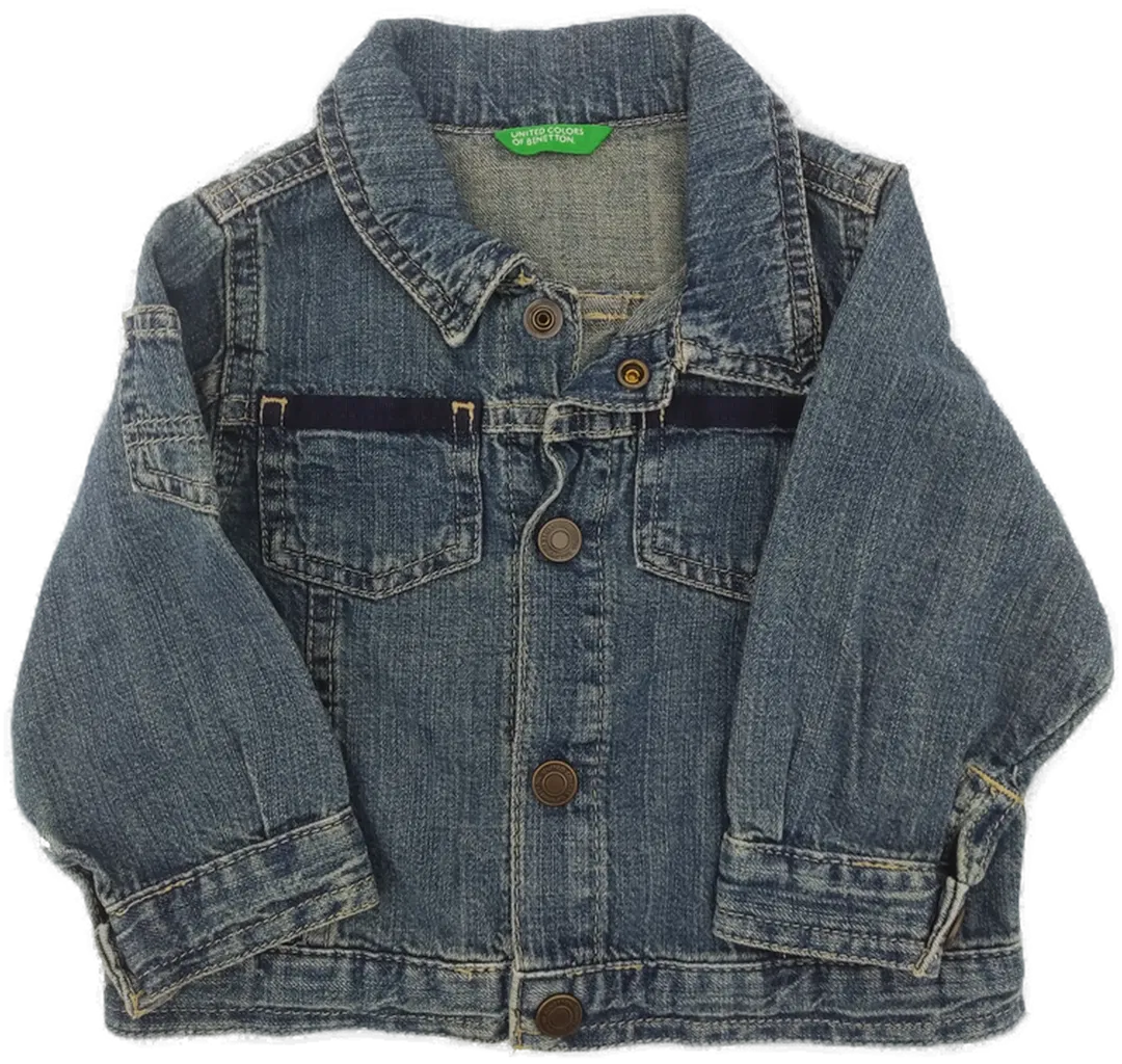 United colors of Benetton Kinder Jeansjacke blau Gr. 74 (12 Monate) - Bild 4