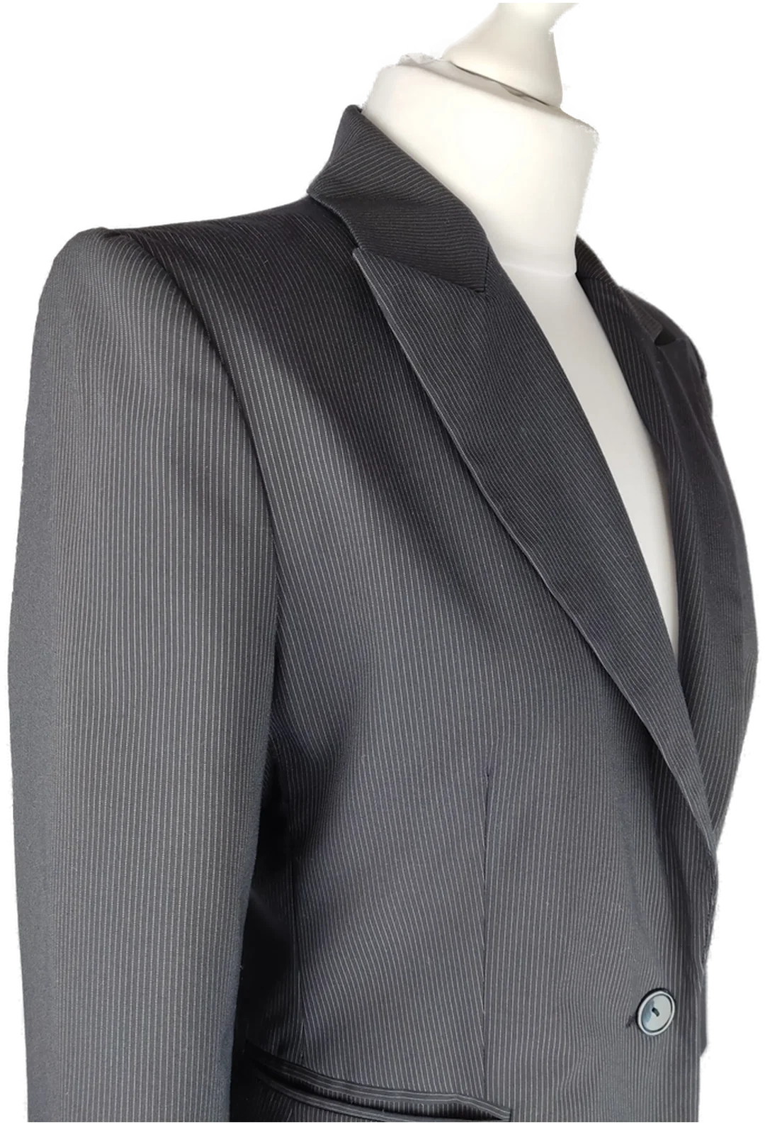 MEXX Hosenanzug Damen Mischfaser Gestreift | Zeitloser Klassiker; Blazer GR. 38; Hose GR. 36 – Bild 2