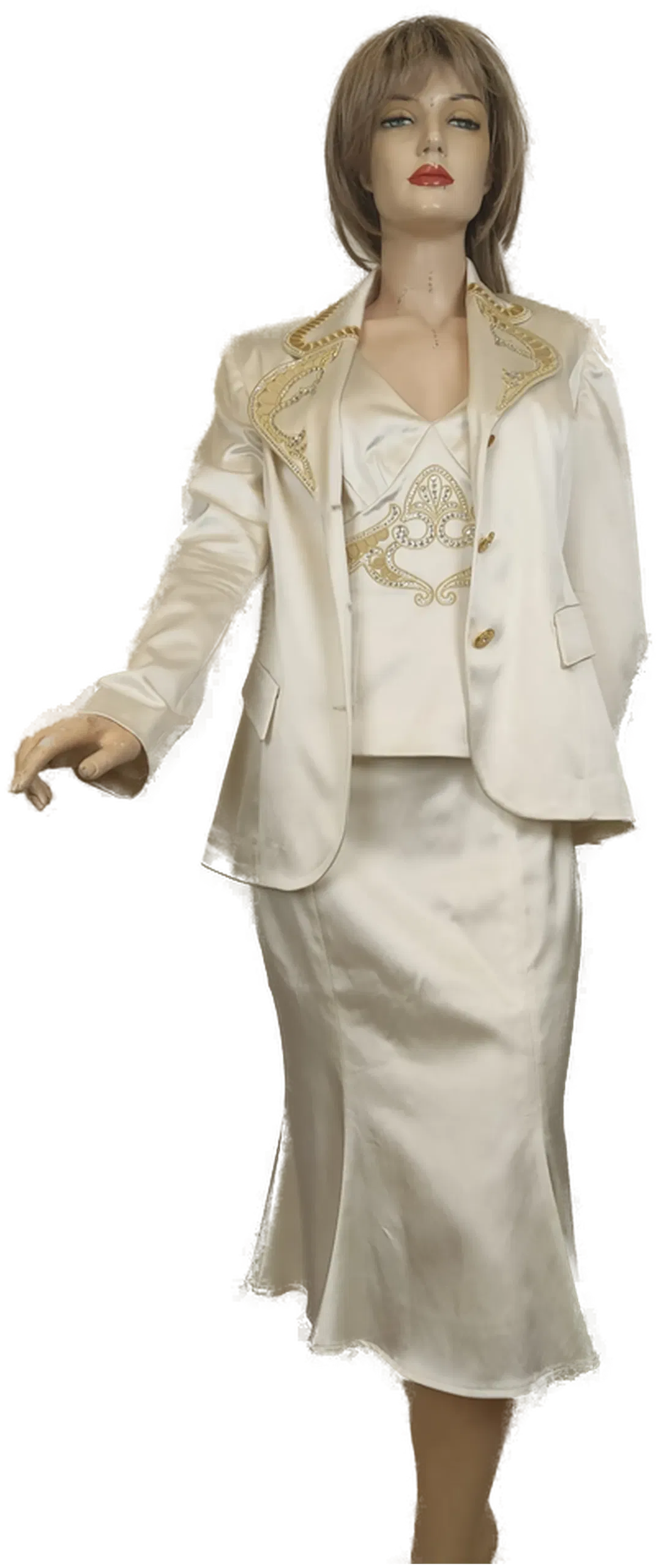 Pompöös Harald Glöckler Damen Set (3teilig) creme Gr. 38 - Bild 1