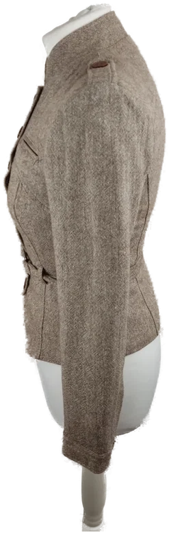 Vero Moda Wolljacke für Damen in Taupe, Größe 36 | Vintage-Charme – Vorschau 2