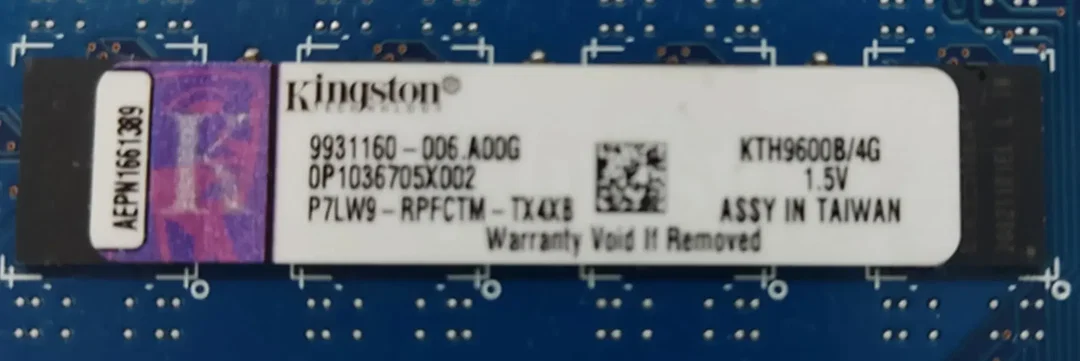 Kingston 4GB DDR3 KTH9600B/4G Arbeitsspeicher / RAM  – Bild 2