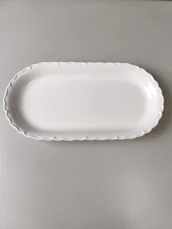 ovale Servierplatte cremefarben - Bild 2