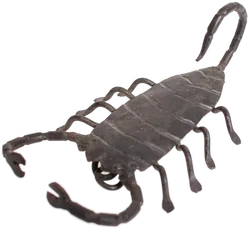Handgeschmiedeter Skorpion aus Eisen | ca. 18 cm | Schmiedekunst Deko - Bild 3