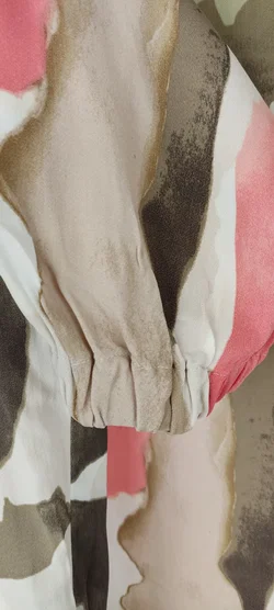 Damenbluse s.Oliver Black Label Viskose Aquarell-Print | Leicht & Elegant - Bild 7