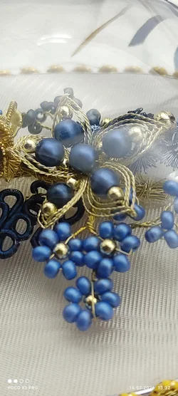 Vintage Hängendes Osterei Mit Perlen | Klosterarbeit - Bild 7