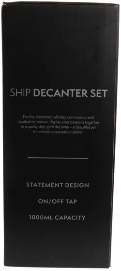 Oak & Steel – Schiff-Dekanter-Set mit 4 Gläsern und Originalverpackung - Bild 7
