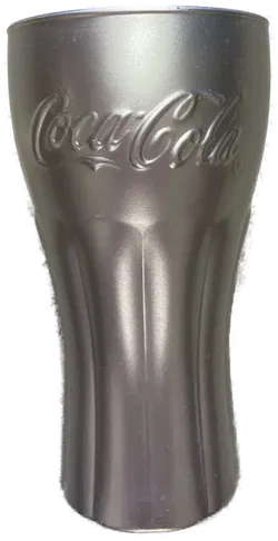 Coca Cola Glas silber - limited Edition - Bild 1