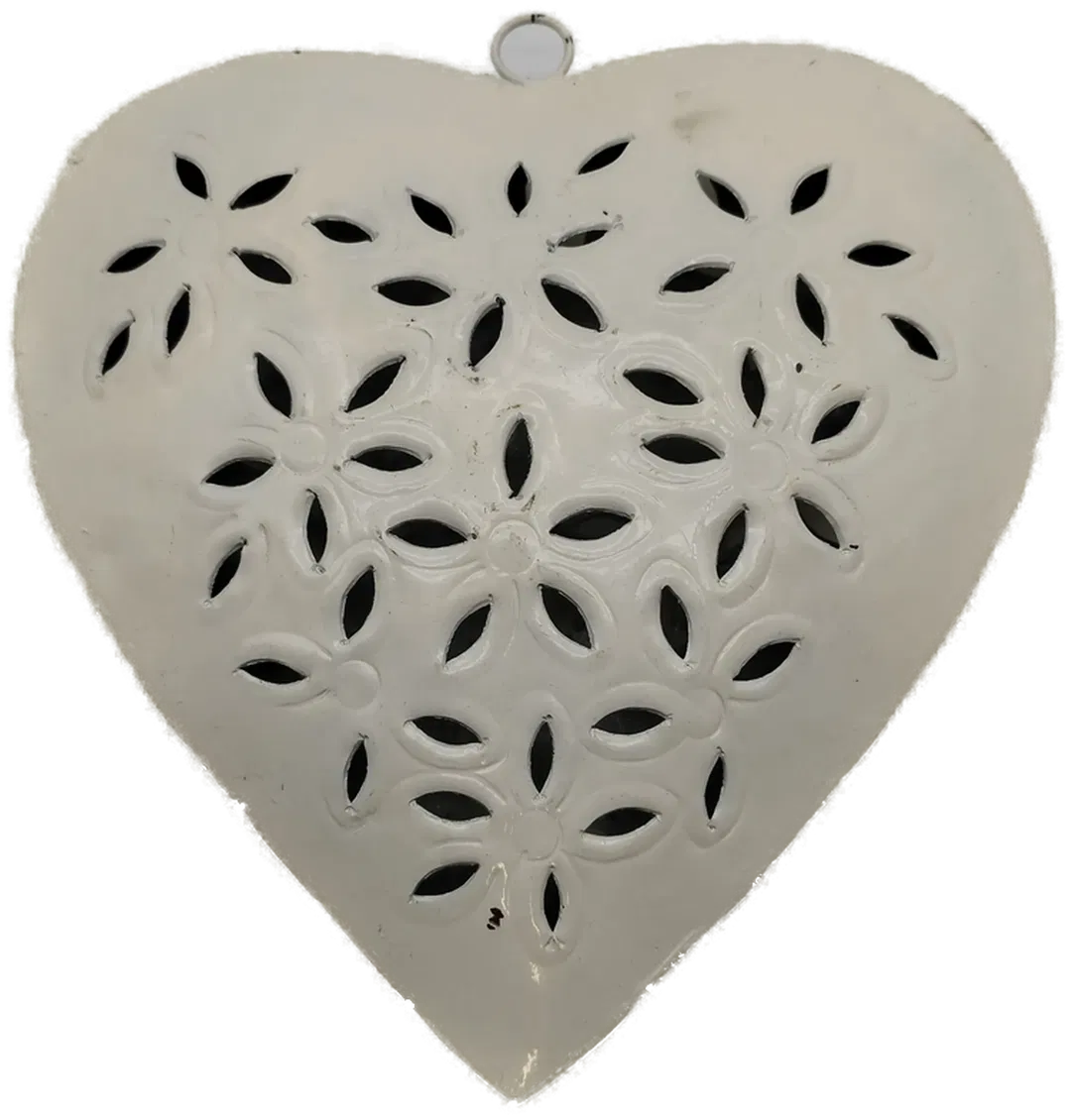 Herzförmige Hänge-Dekoration - geblümt - Bild 4