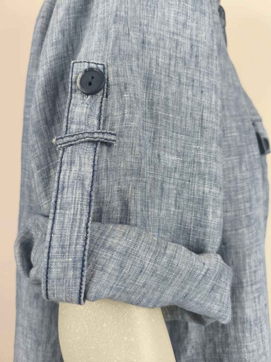 Bonita, Hemdbluse Damen, Gr. 48, Leinen – Bild 3