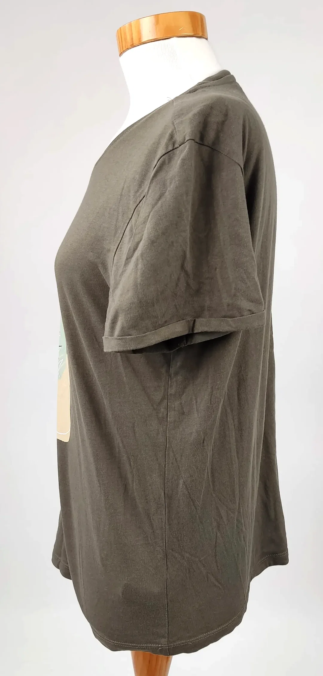 Tom Tailor Damen T-Shirt grün mit Muster - Gr. M  – Bild 3