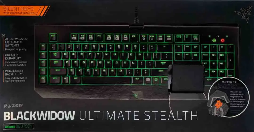 Razer BlackWidow Ultimate Stealth Mechanische Gaming-Tastatur DE - Bild 3
