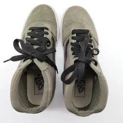 Vans Leder Sneaker Olivgrün 40,5 | Casual-Jeans-Begleiter - Bild 3