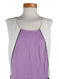 Axara Damen Midikleid, flieder/weiß/schwarz - Gr. 44/XL - Bild 4