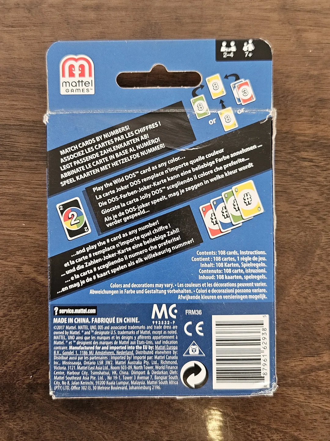 DOS Kartenspiel - Mattel Games – Bild 2