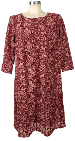 Mamalicious Umstandskleid Weinrot Geblümt | Wie Neu - Bild 1