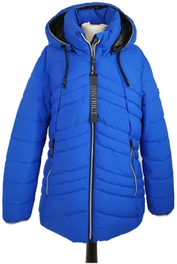 Steppjacke, District, mit Kapuze, blau  - Bild 2