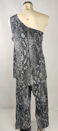 Zweiteiler Asymmetrisch Schlangenmuster | Einmaliges Unikat - Bild 2