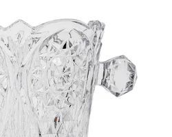 Bleikristall Sektkühler, klein, Facettenschliff, 14 cm – Vorschau 3