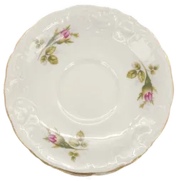 Hochwertiges 14-teiliges Wessel Porzellangeschirr für Tee/Kaffee mit Blumenmuster - Bild 4