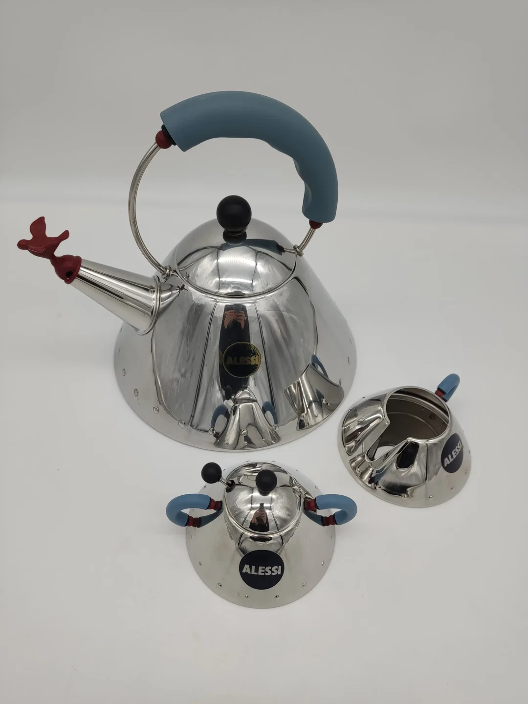 ALESSI Wasserkessel, Zuckerdose & Milchkännchen – Bild 9