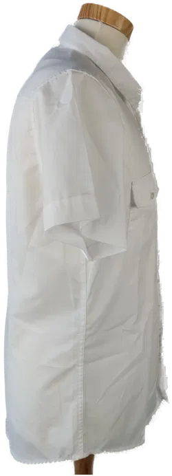 Fishbone Herrenhemd Kurzarm weiß - Gr. M (Slim fit) - Bild 2