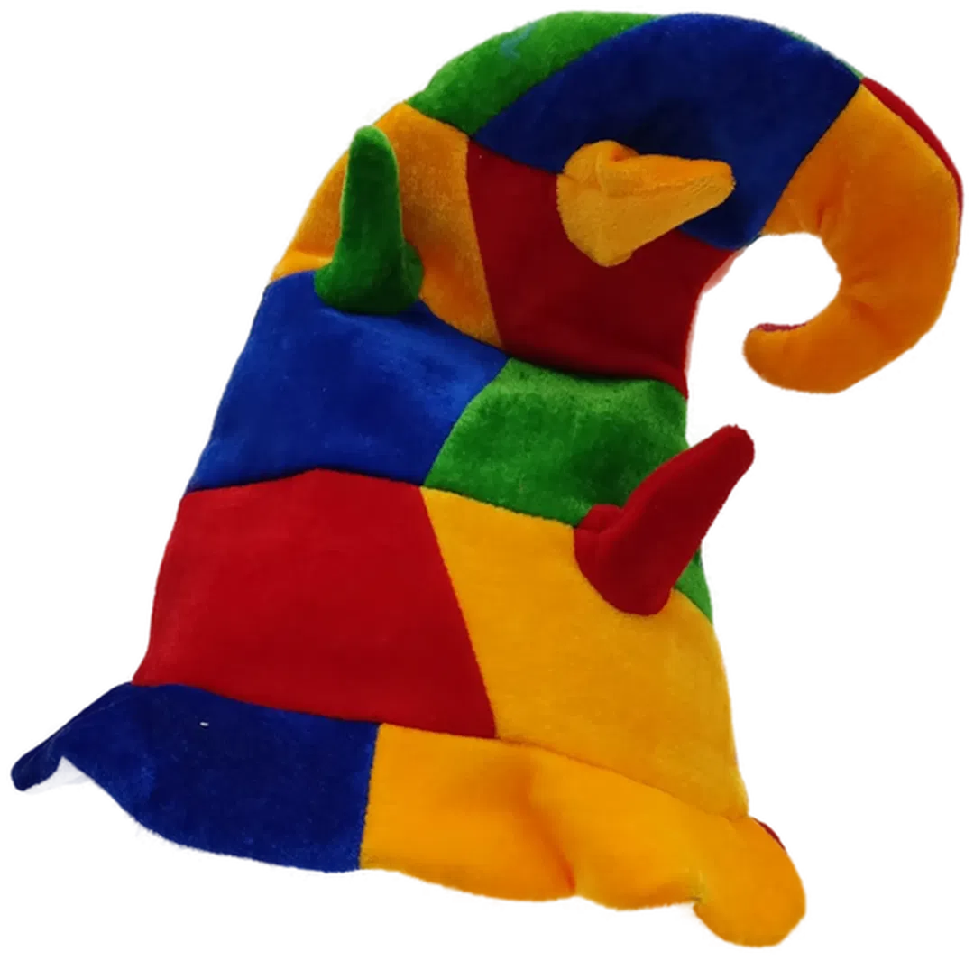 Fasching Harlekinmütze bunt - Bild 1