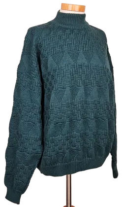 Eri Damen Vintage Pullover, grau - Gr. L - Bild 2