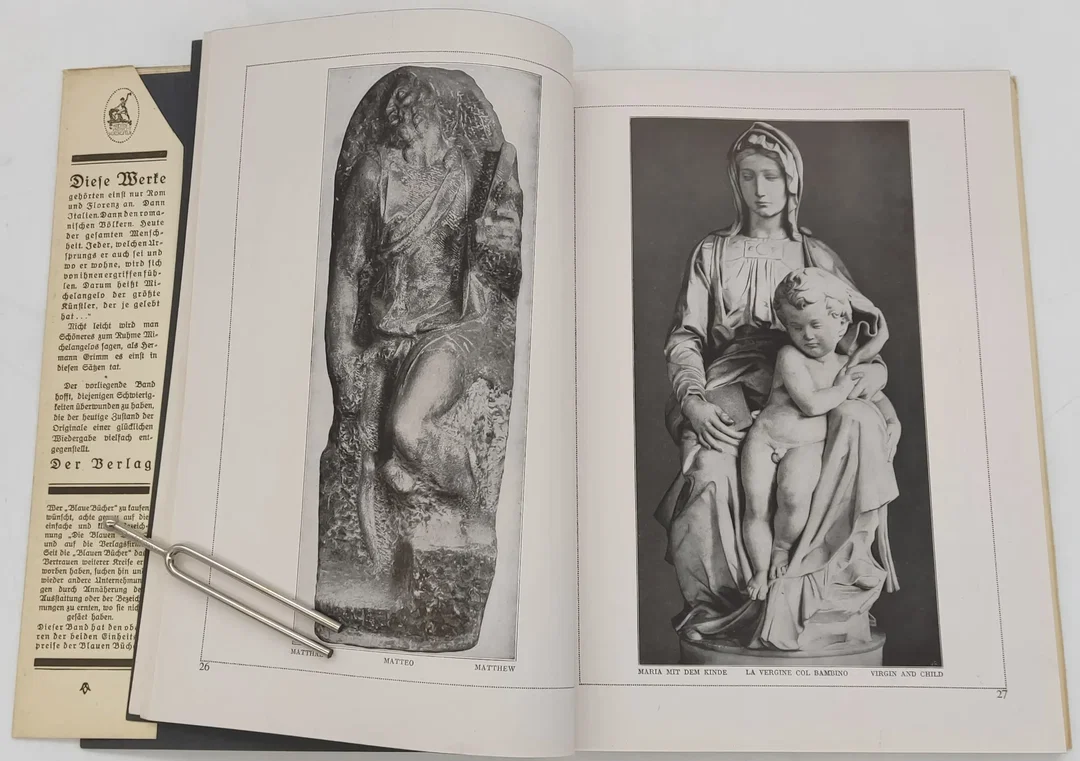 Buch/Bildband Michelangelo "Die Blauen Bücher" von 1941 – Bild 4