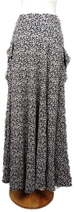 Vintage Damen Maxirock geblümt - M/38 - Bild 3