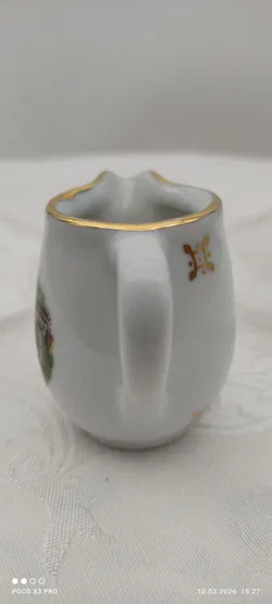 Lilien Porzellan Milchgießer Bad Gastein Goldrand | Einmaliges Unikat - Bild 6