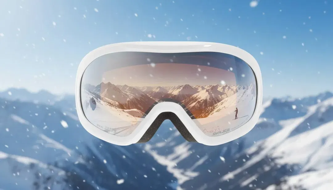 Salice Skibrille – Weiß/Schwarz – Doppelscheibe mit UV-Schutz & OVP, inkl. MIcrofaserbeutel - Bild 4