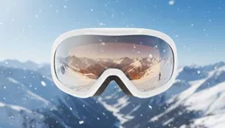 Salice Skibrille – Weiß/Schwarz – Doppelscheibe mit UV-Schutz & OVP, inkl. MIcrofaserbeutel - Bild 1