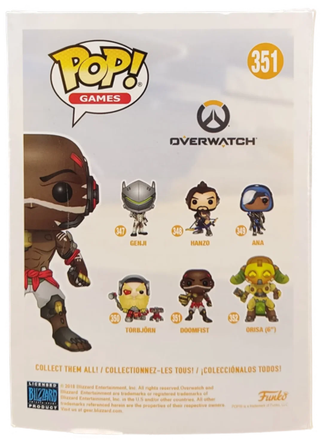 Funko Pop! Overwatch Doomfist 351 Vinyl-Sammelfigur (OVP) – Bild 3