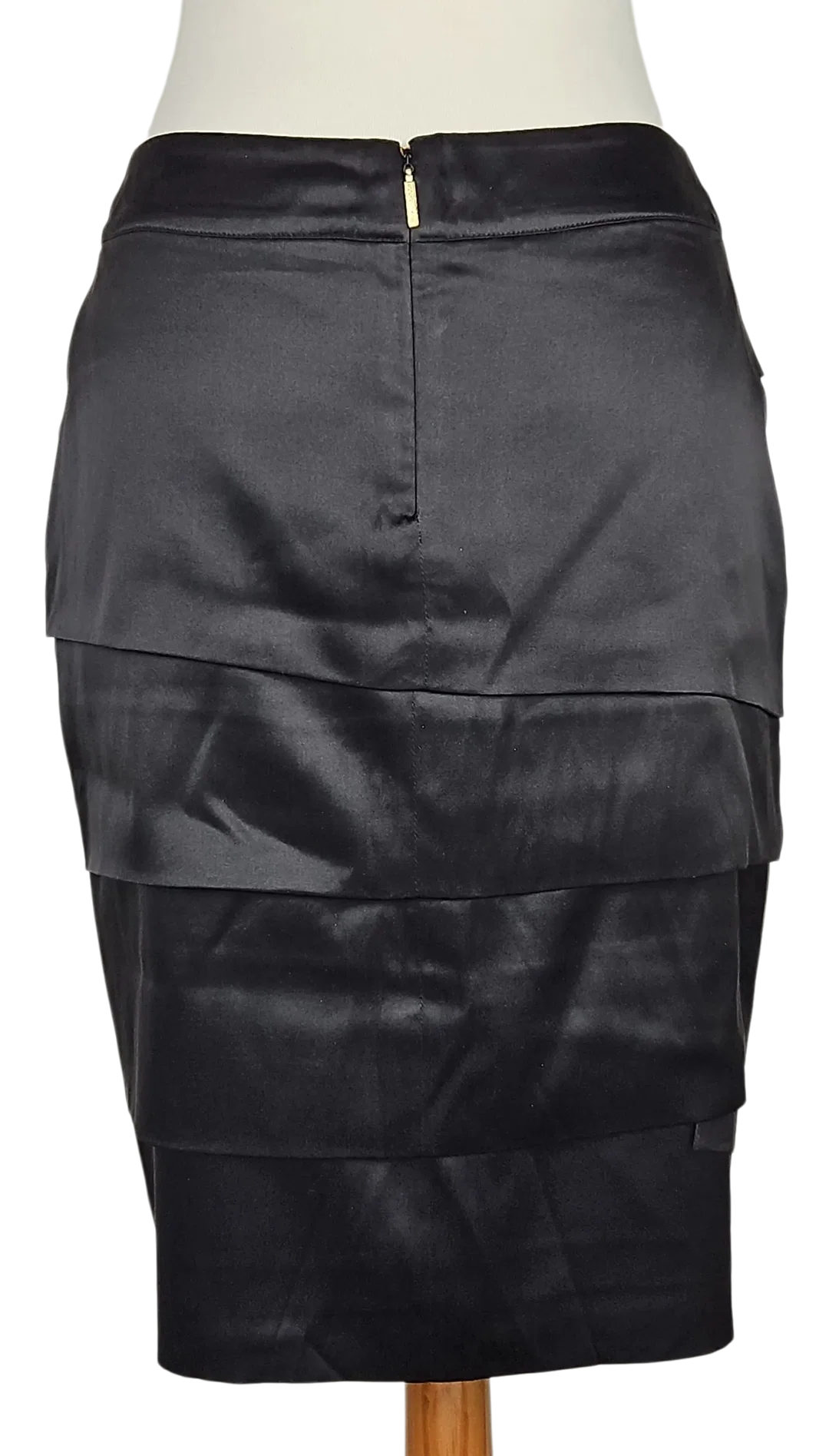 Roberto Cavalli Damen Seidenrock, schwarz - Gr. M/L – Bild 2