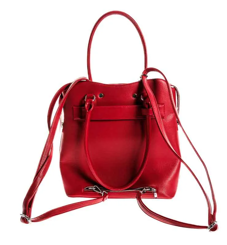 Henkeltasche Socha rot mit herausnehmbaren Laptopfach  – Bild 2