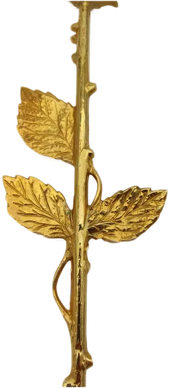 Deko-Rose 95% Zinn Goldfarben | Retro-Charme - Bild 11