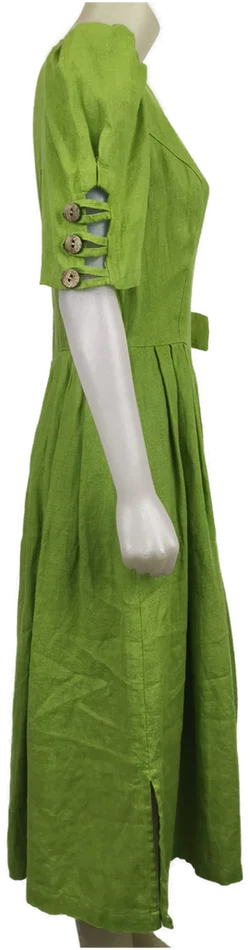 Leinenkleid, Trachtenkleid, Gr. 40 - Bild 4