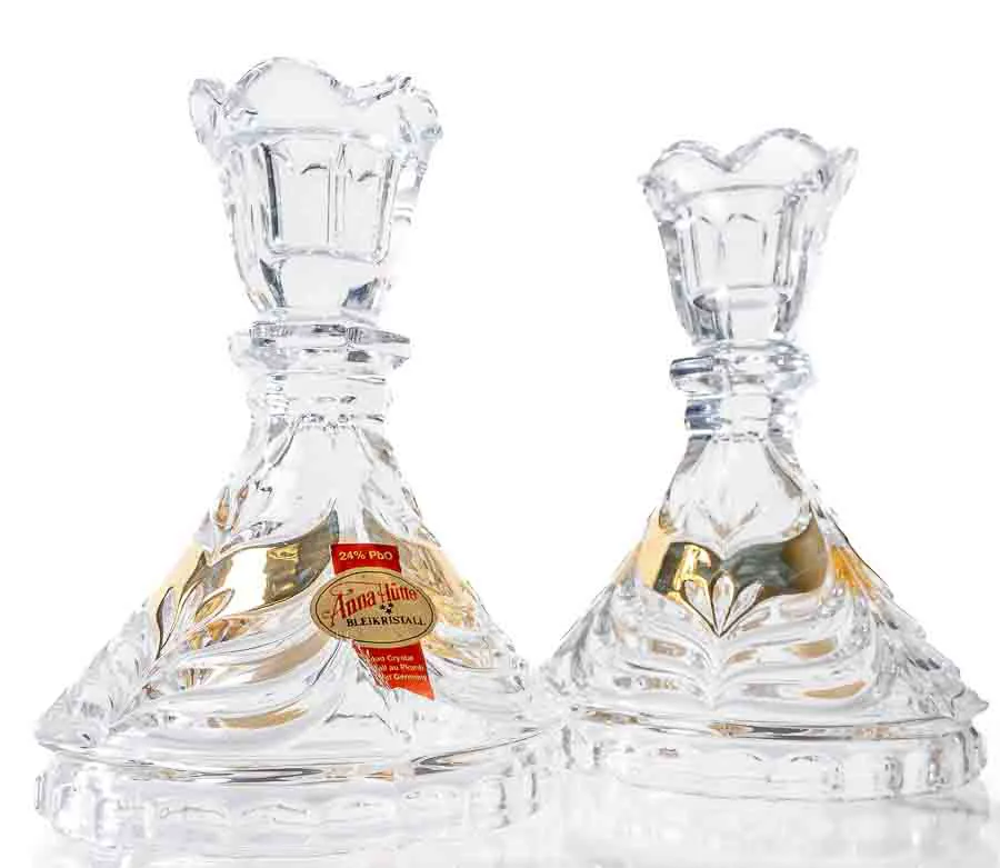Bleikristall Kerzenständer 2 Stück in Originalverpackung - Bild 1