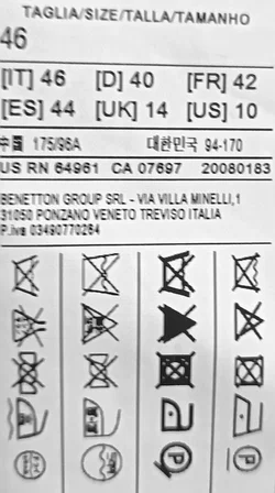 United Colors of Benetton Damenblazer schwarz/weiß gemustert Gr. 46 - Bild 4