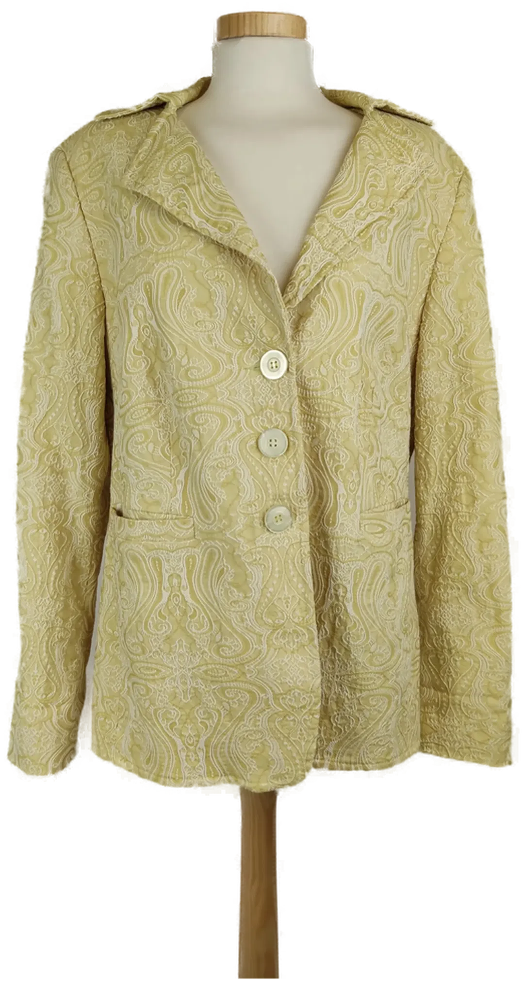  Yoors Damen Blazer gelbgrün - Gr. 46/XXXL - Bild 4