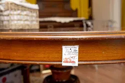 Vintage Biedermeier Rundtisch, ausziehbar, Mahagoni, Ø 120 cm - Bild 5