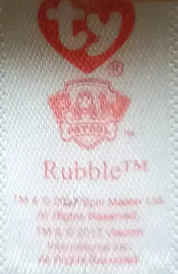 Spin Master ltd. PAW Patrol Rubble Ty Beanie Boos Stofftier  - Bild 6