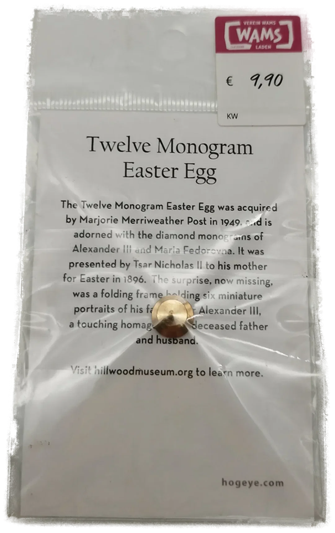 HILLWOOD "Twelve Monogram Easter Egg" Brosche – Bild 2