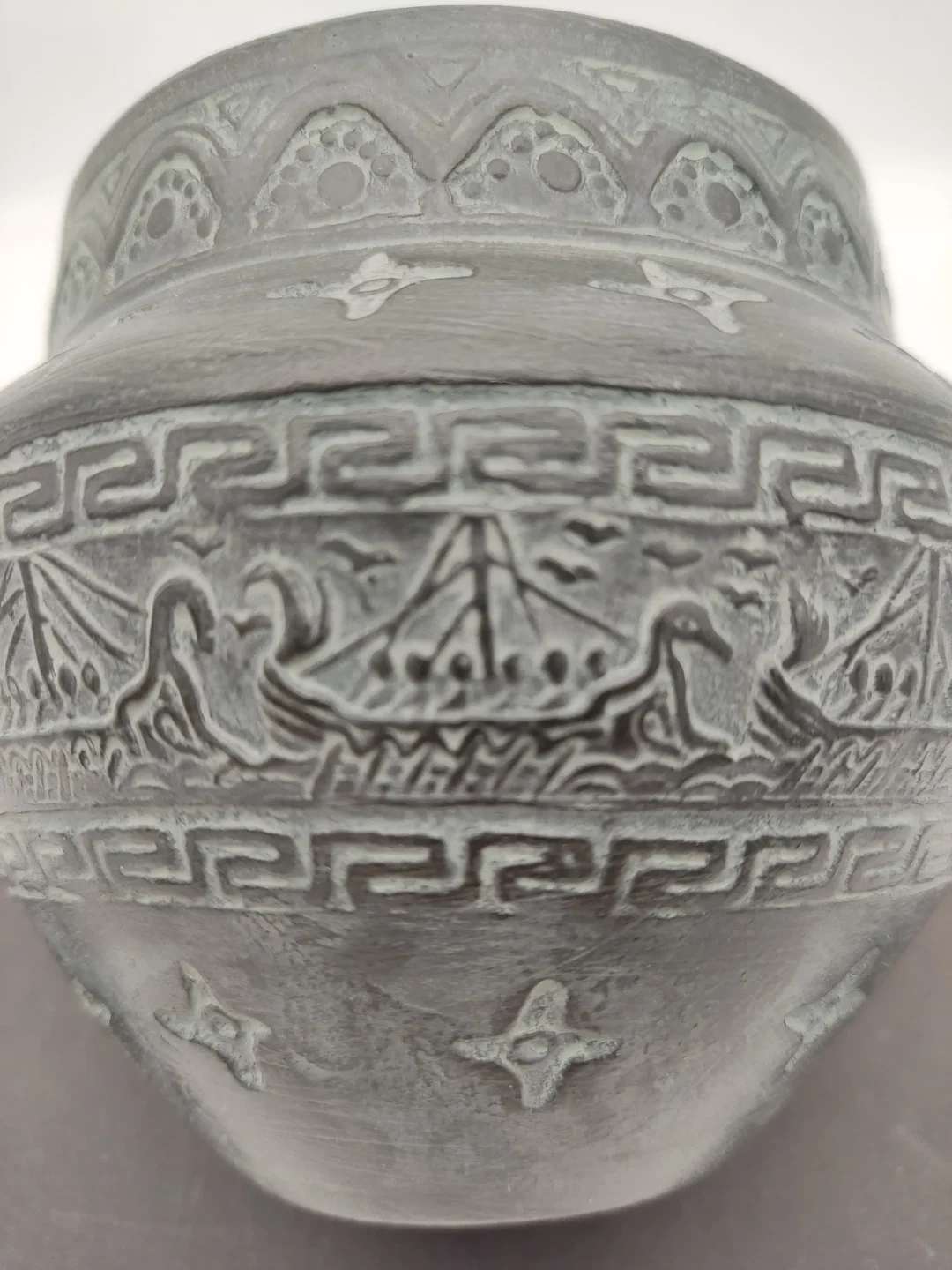 Griechische Keramik Vase Antiken-Stil | Zeitreisender Charme – Bild 6