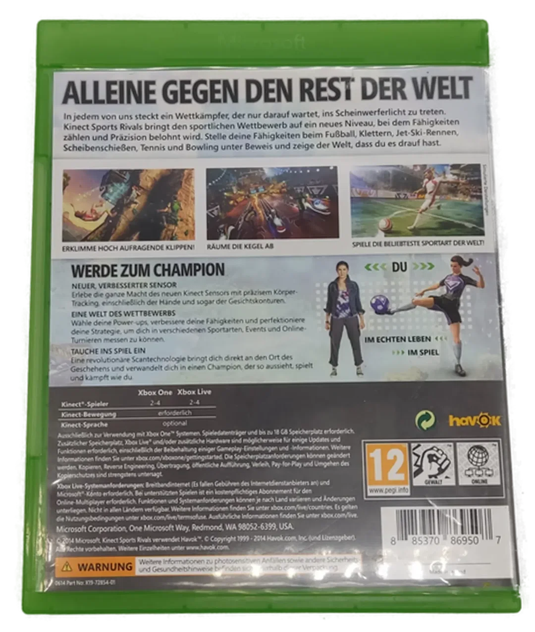 Xbox One Spiel Kinect Sports Rivals  – Bild 2