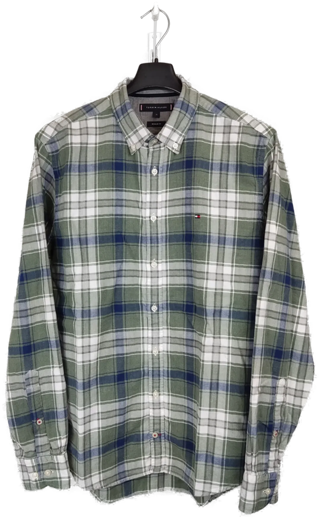 Tommy Hilfiger Herren Hemd grün Gr.M - Bild 1