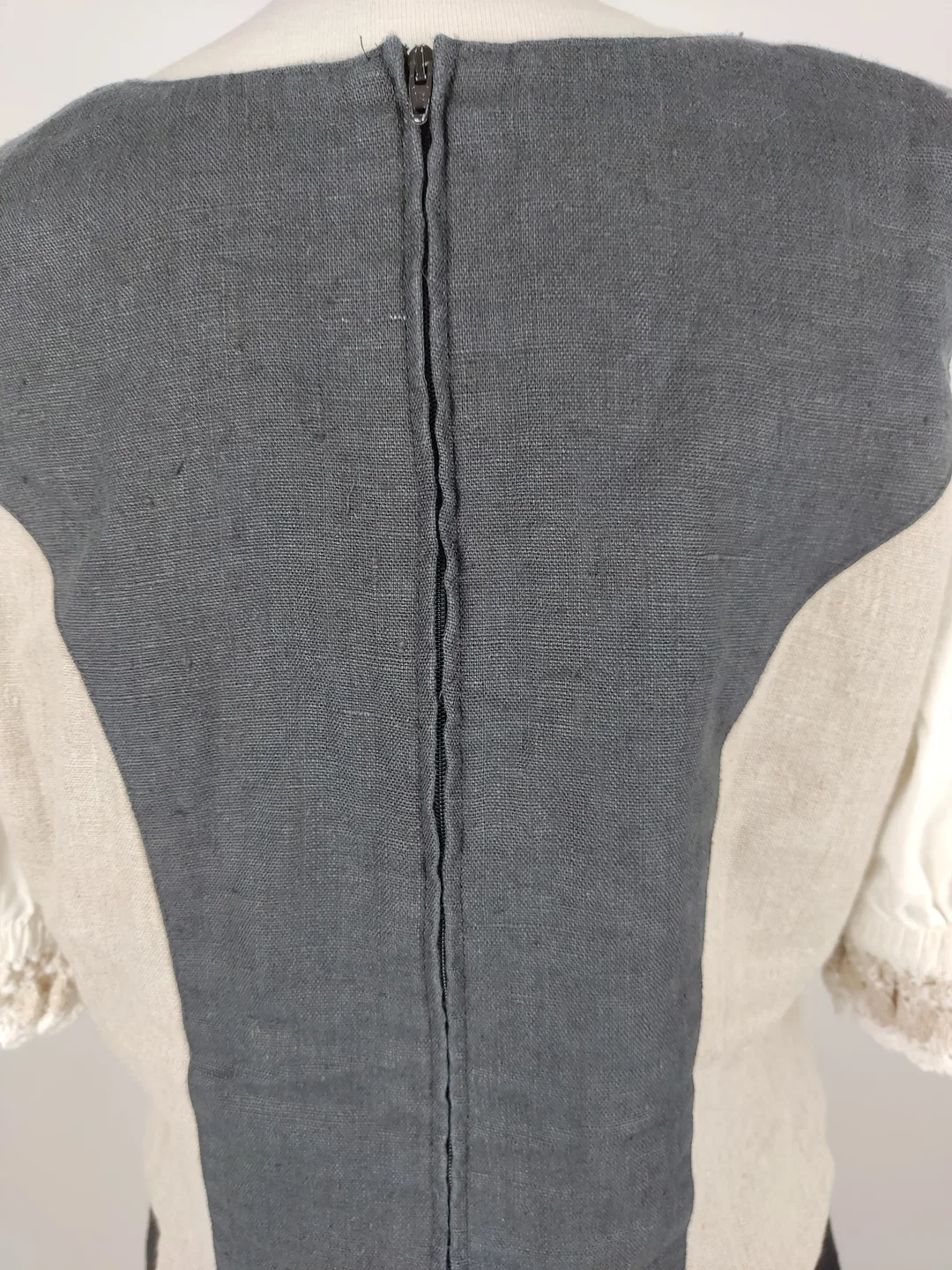 Trachtenkleid 2 tlg. "Country Line", kurzarm, schwarz/weiß/beige, Größe 44 – Bild 6